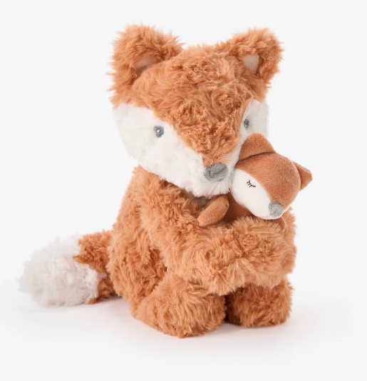 Mama + Baby Fox Plush Toy Set