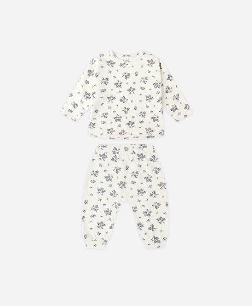 Tee + Pant Set || Blue Floral