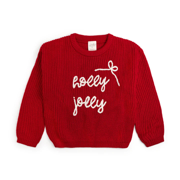 Holly Jolly Bow Christmas Knit Sweater