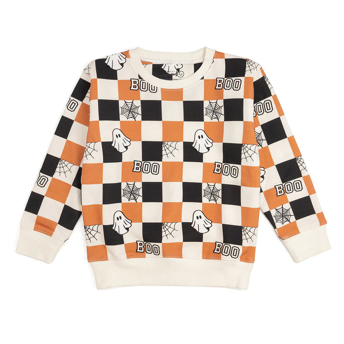 Boo Checkered Sweatshirt
