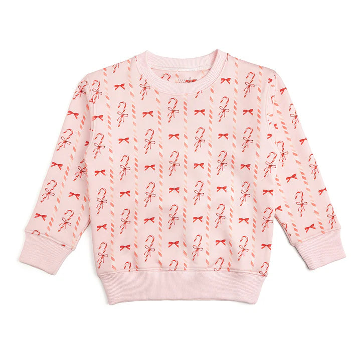 Candy Cane Patch Christmas Sweatshirt