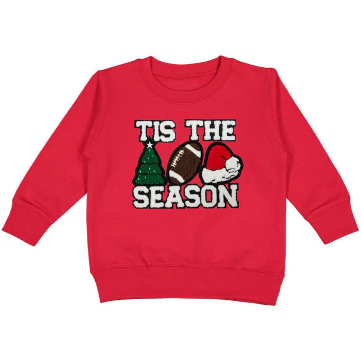 Tis The Season Patch Christmas Sweatshirt