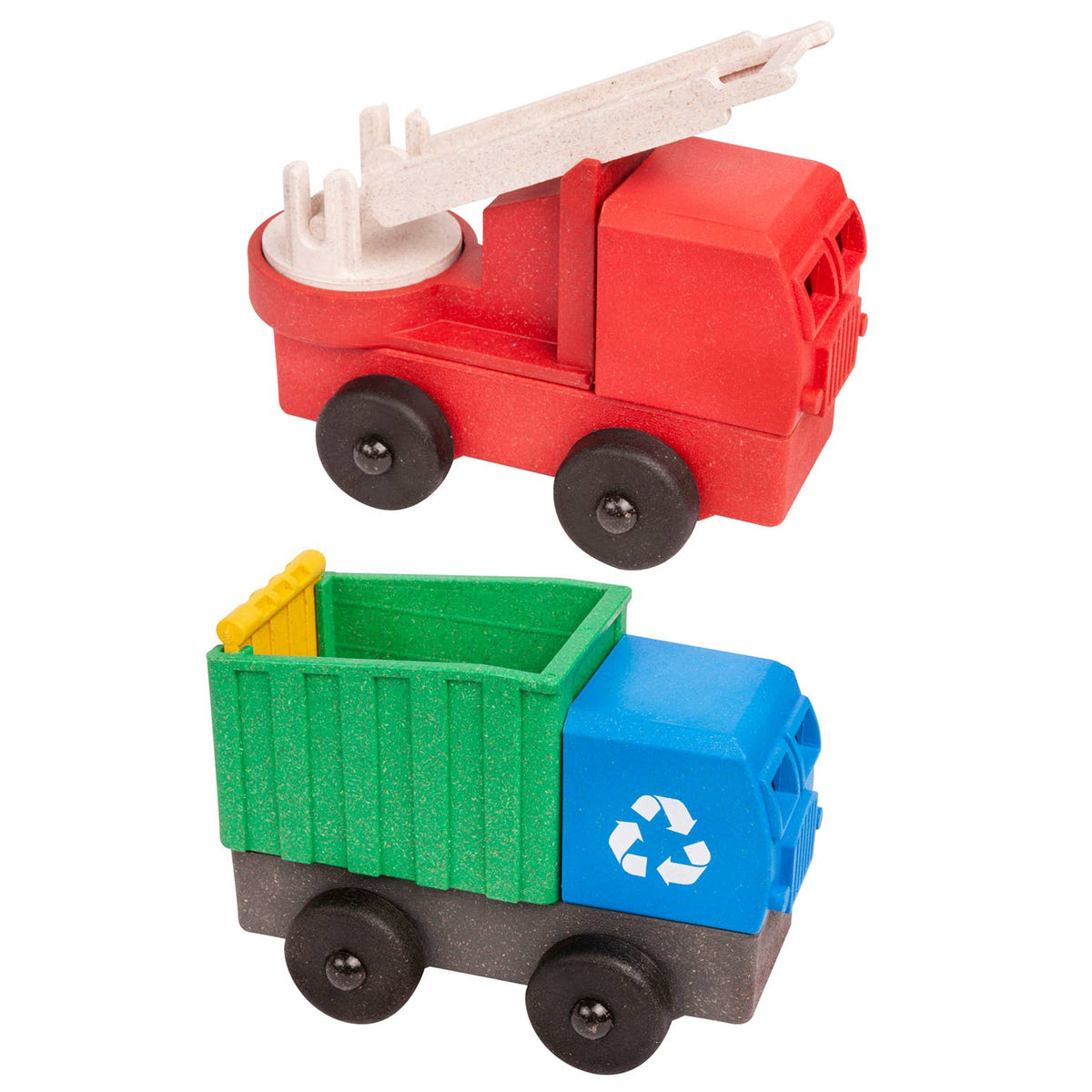 Luke&#39;s Toy Factory - Fire and Recycling Truck 2 Pack