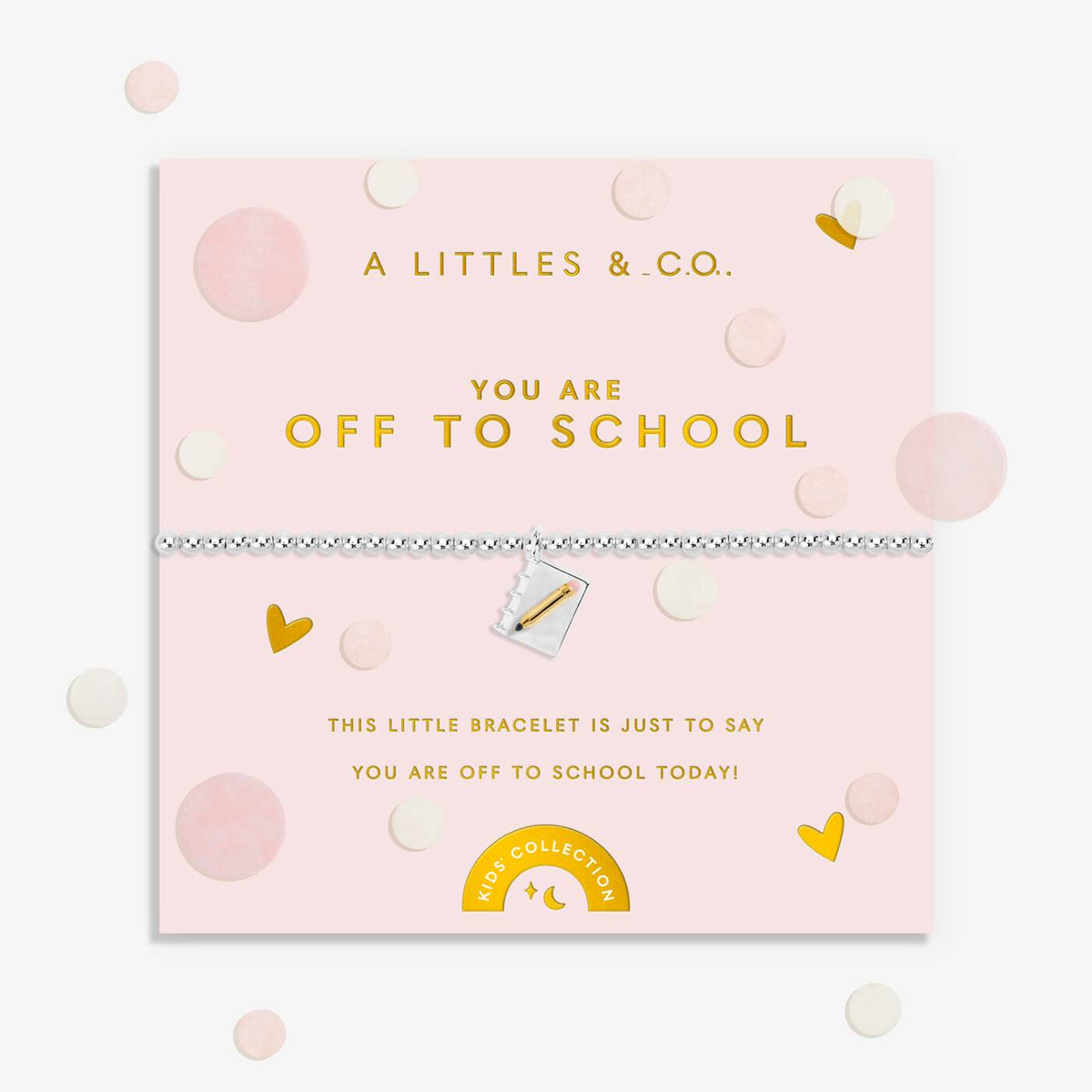 Kids' Confetti A Little 'You Are Off To School' Bracelet