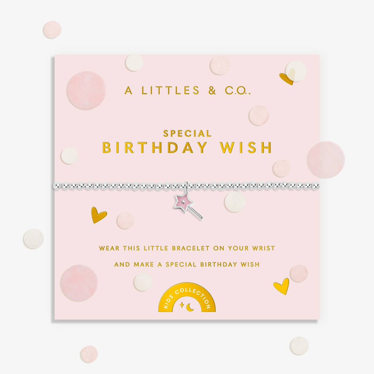 Kids' Confetti A Little 'Special Birthday Wish' Bracelet