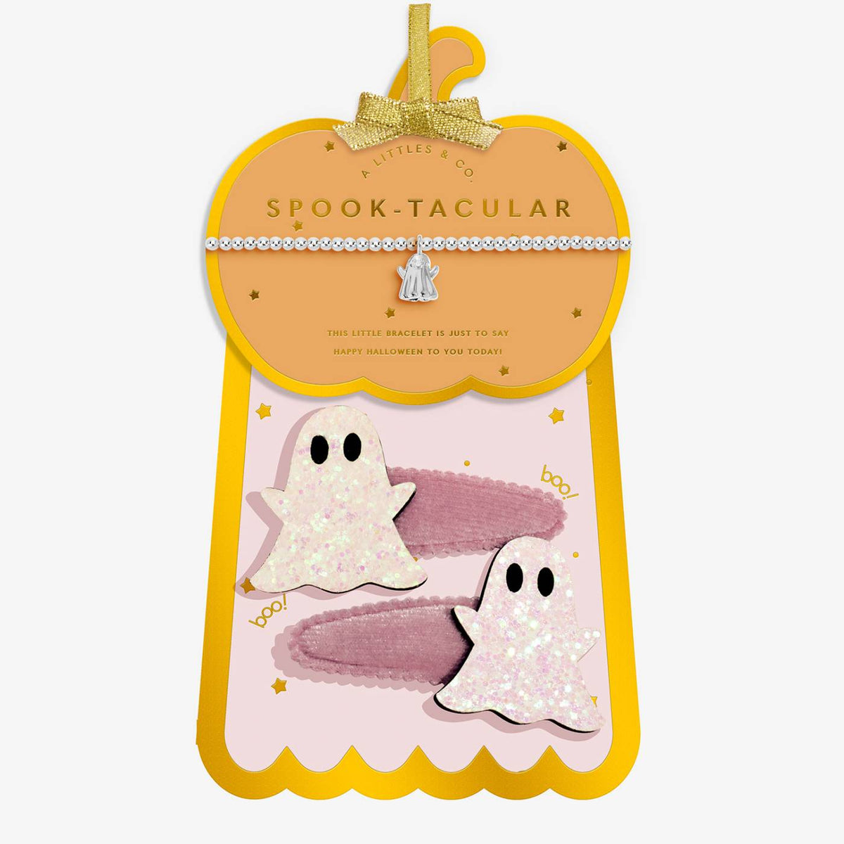 Kids' Halloween 'Spook-Tacular' Bracelet And Hair Clip Gift Set