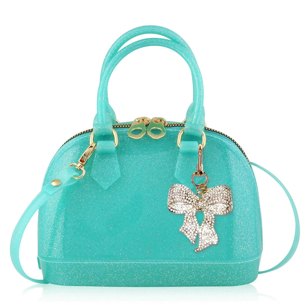 Cate Aqua Sparkle Purse