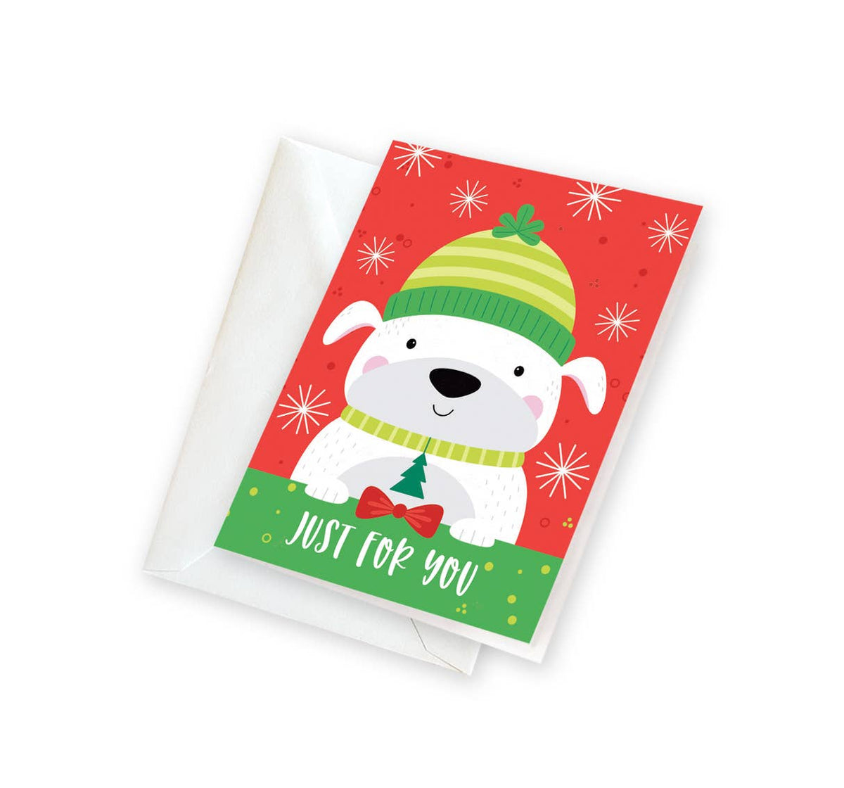 GINA B DESIGNS - Holiday Gift Enclosure - Christmas Puppy
