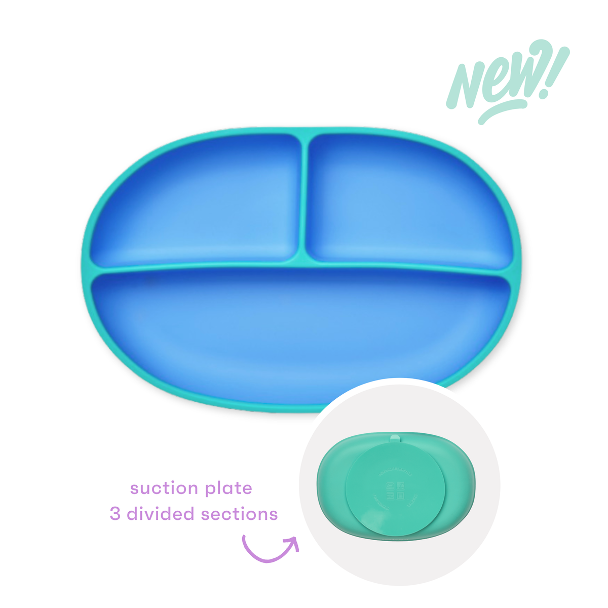 Color Pop Suction Plate: Sherbert