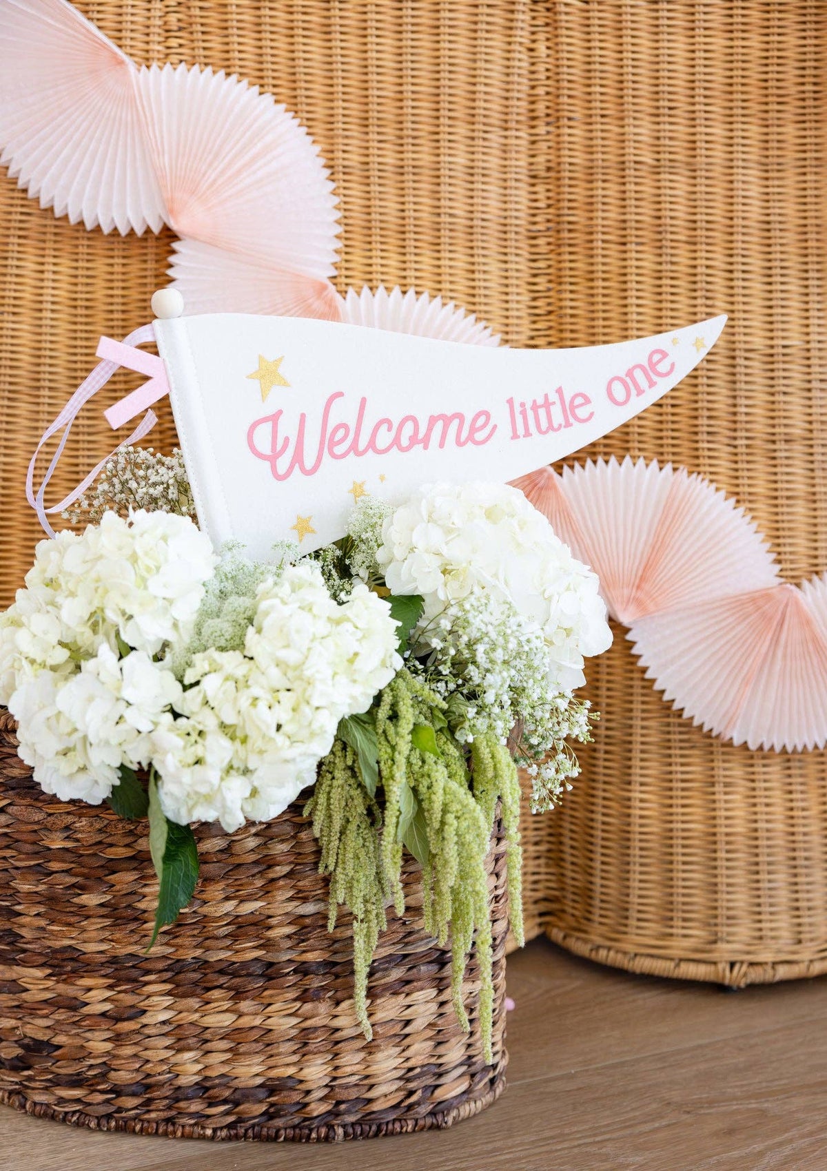 My Mind’s Eye - BAB1115 - Welcome Little One Pink Pennant