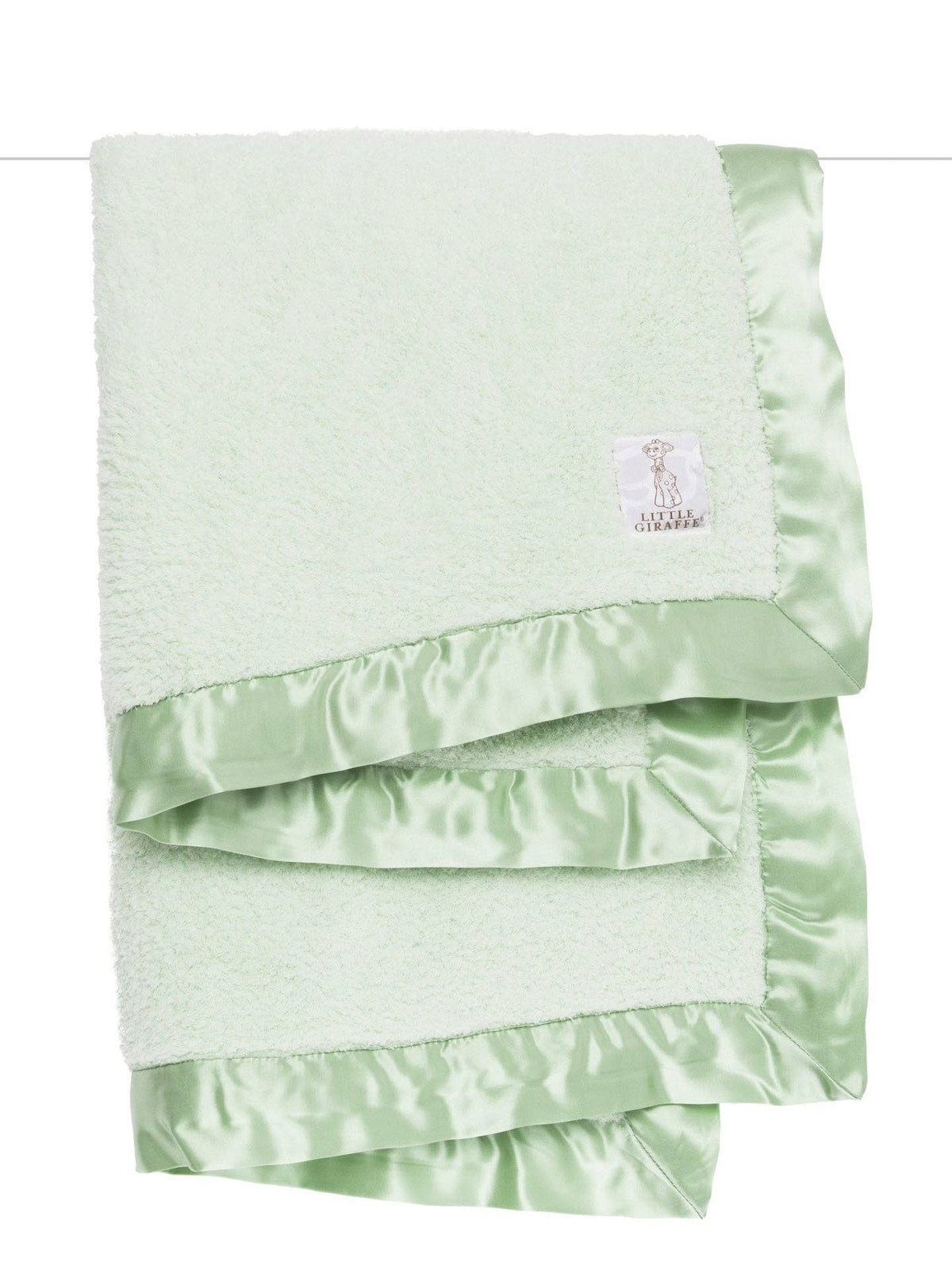 Little Giraffe - Chenille Baby Blanket: Unboxed / Sage