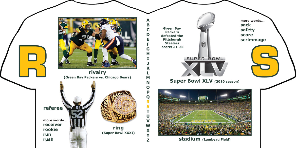 Michaelson Entertainment-Childrens Sports Board Books &amp; Toys - Green Bay Packers ABC