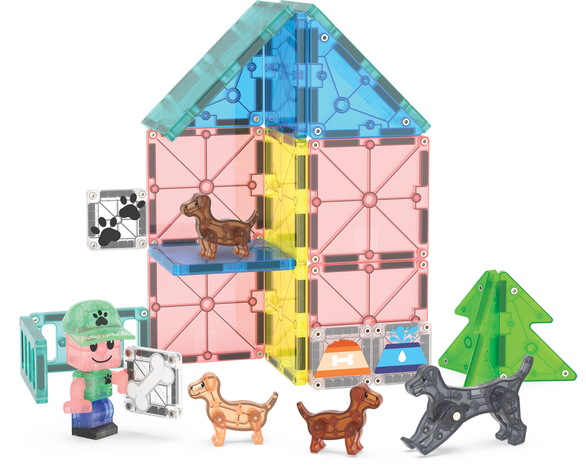 Magna-Tiles - Magna-Tiles Puppy Park 27-Piece Set