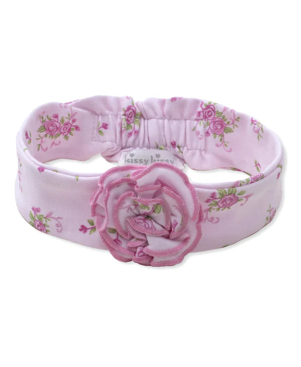 Pink Rose Scrolls Heaband