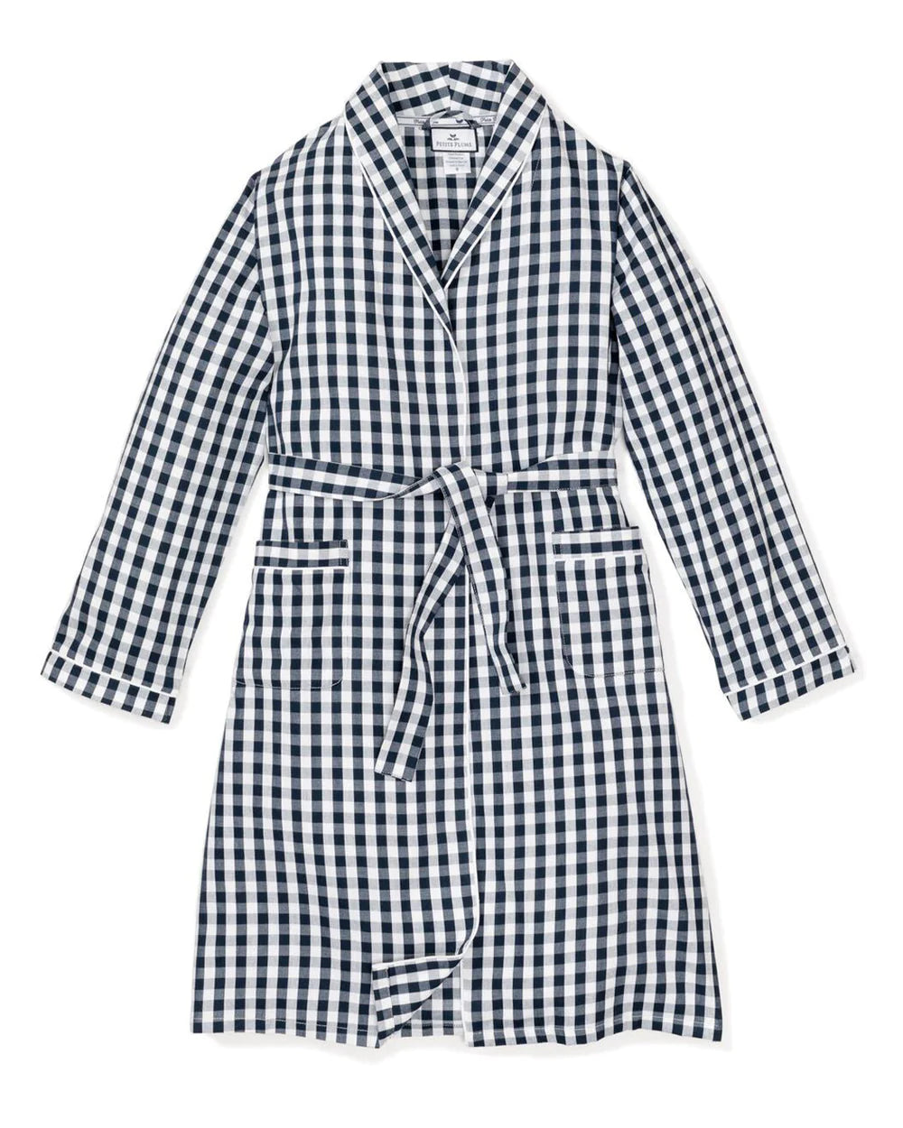 Gingham Robe Navy Gingham Robe - Little Love Kohler