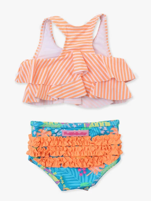 Neon Tiki Vibes Flounce Bikini