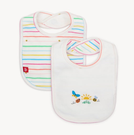 RAINBOW ROAD ORG COTTON REVERSIBLE BIB