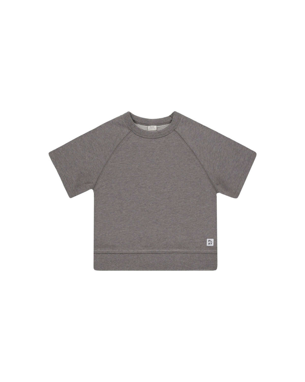 SHORT SLEEVE SWEATSHIRT || HEATHERED GREY