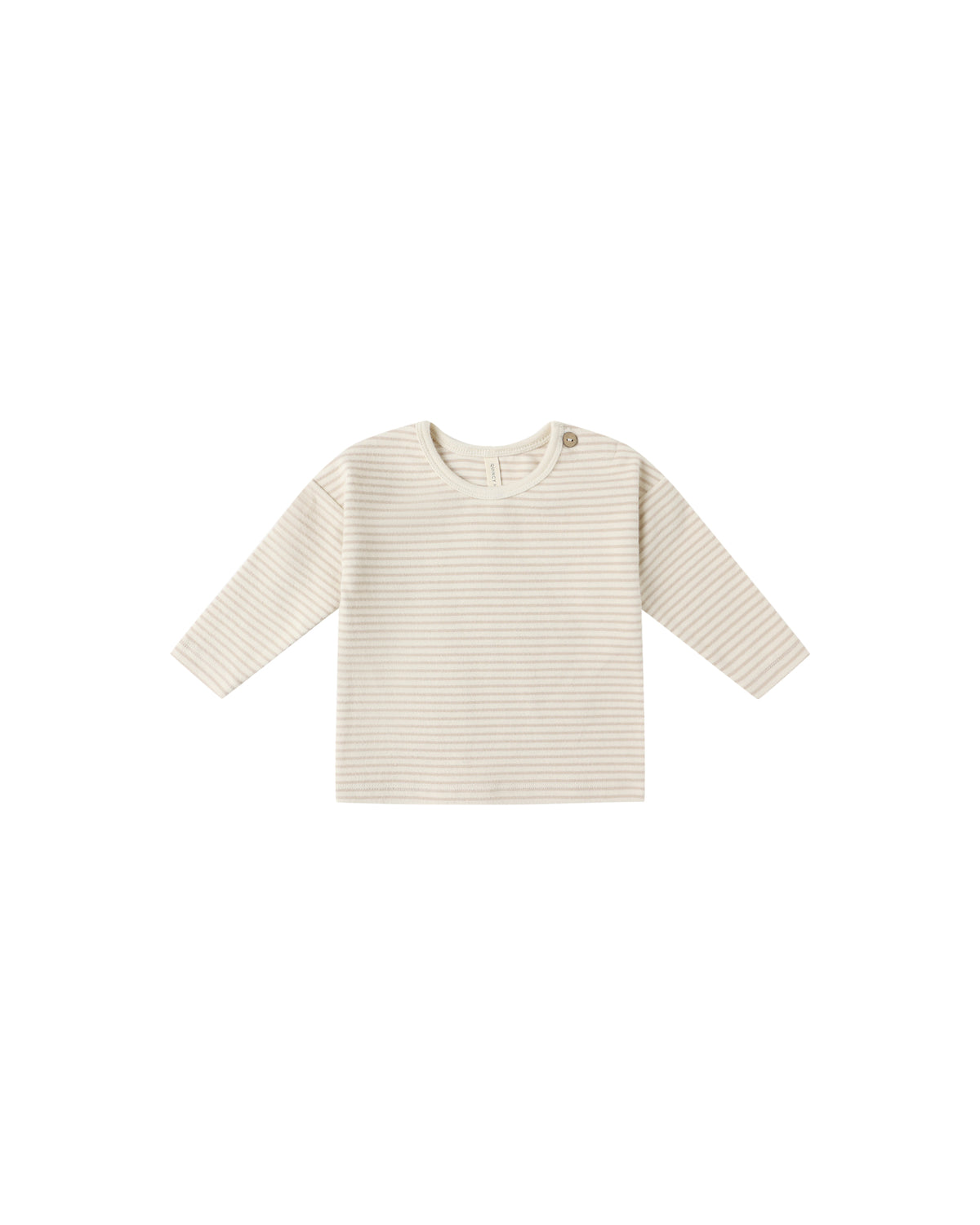 LONG SLEEVE TEE || OAT MICRO STRIPE