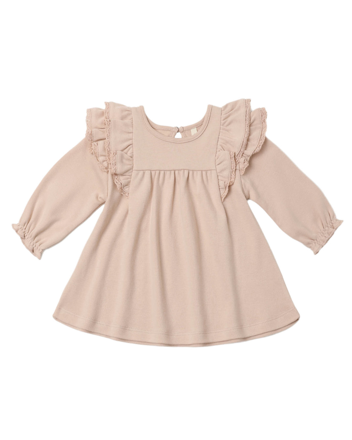 LONG SLEEVE FLUTTER DRESS