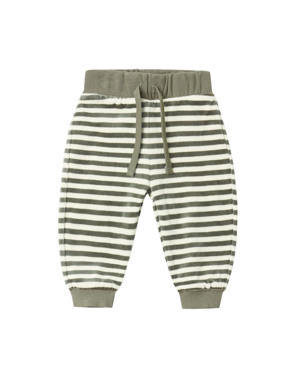 Velour Relaxed Sweatpant || Spruce Stripe