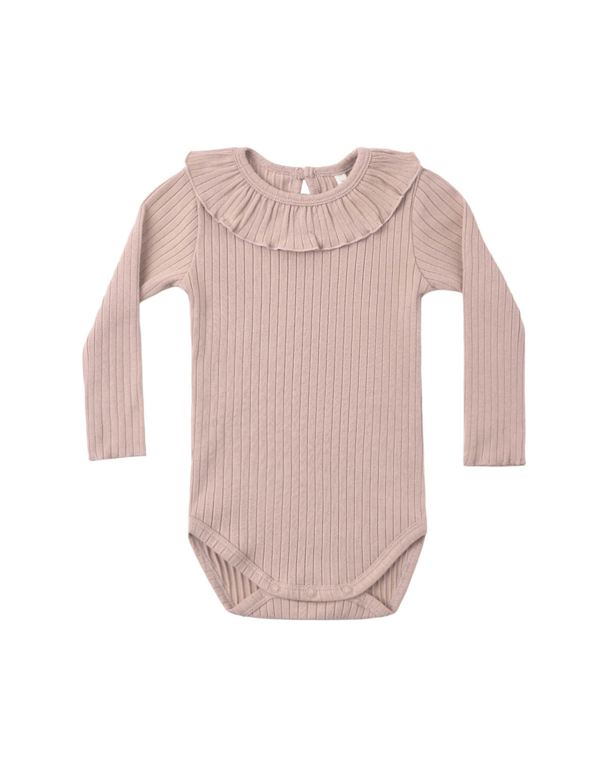 RUFFLE COLLAR BODYSUIT || ROSEWOOD