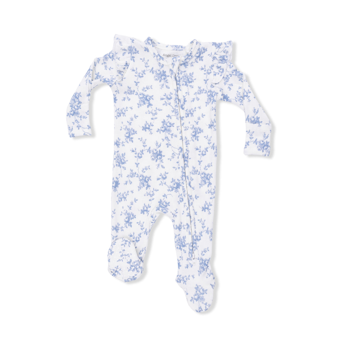 Baby Blue Vines Footie