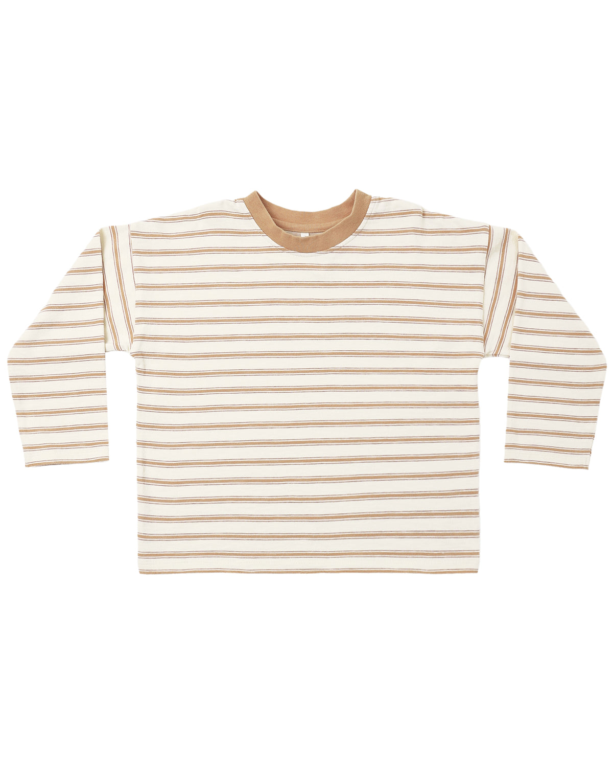 CAMDEN LONG SLEEVE TEE || FAWN STRIPE