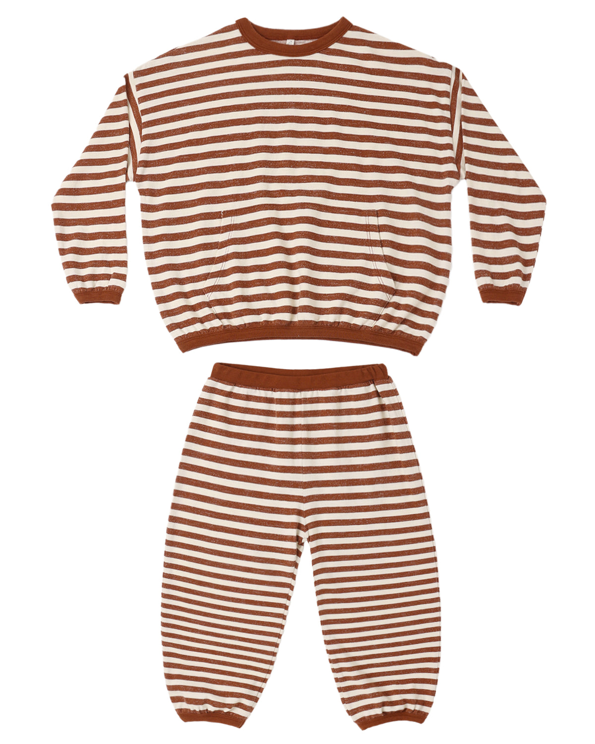 RELAXED SET || BRICK STRIPE