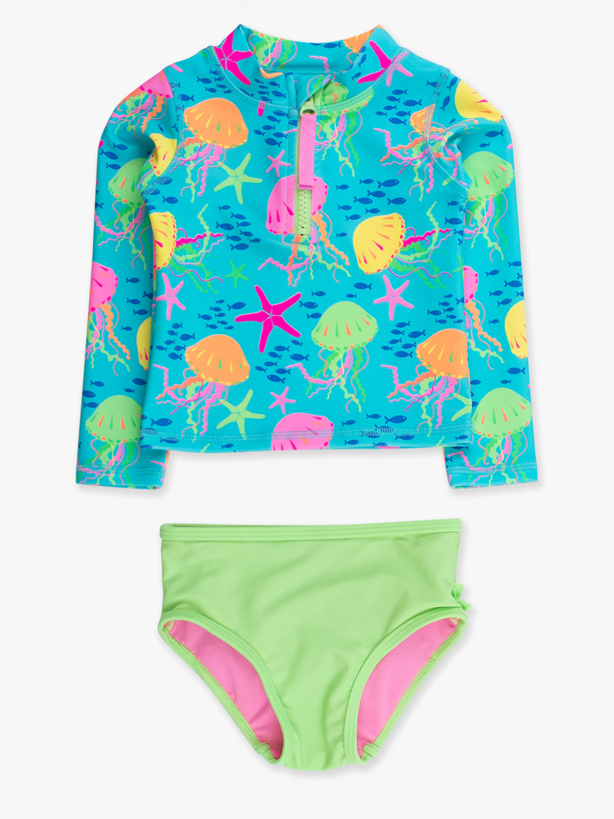 Neon Jellytime Rash Guard Two Piece