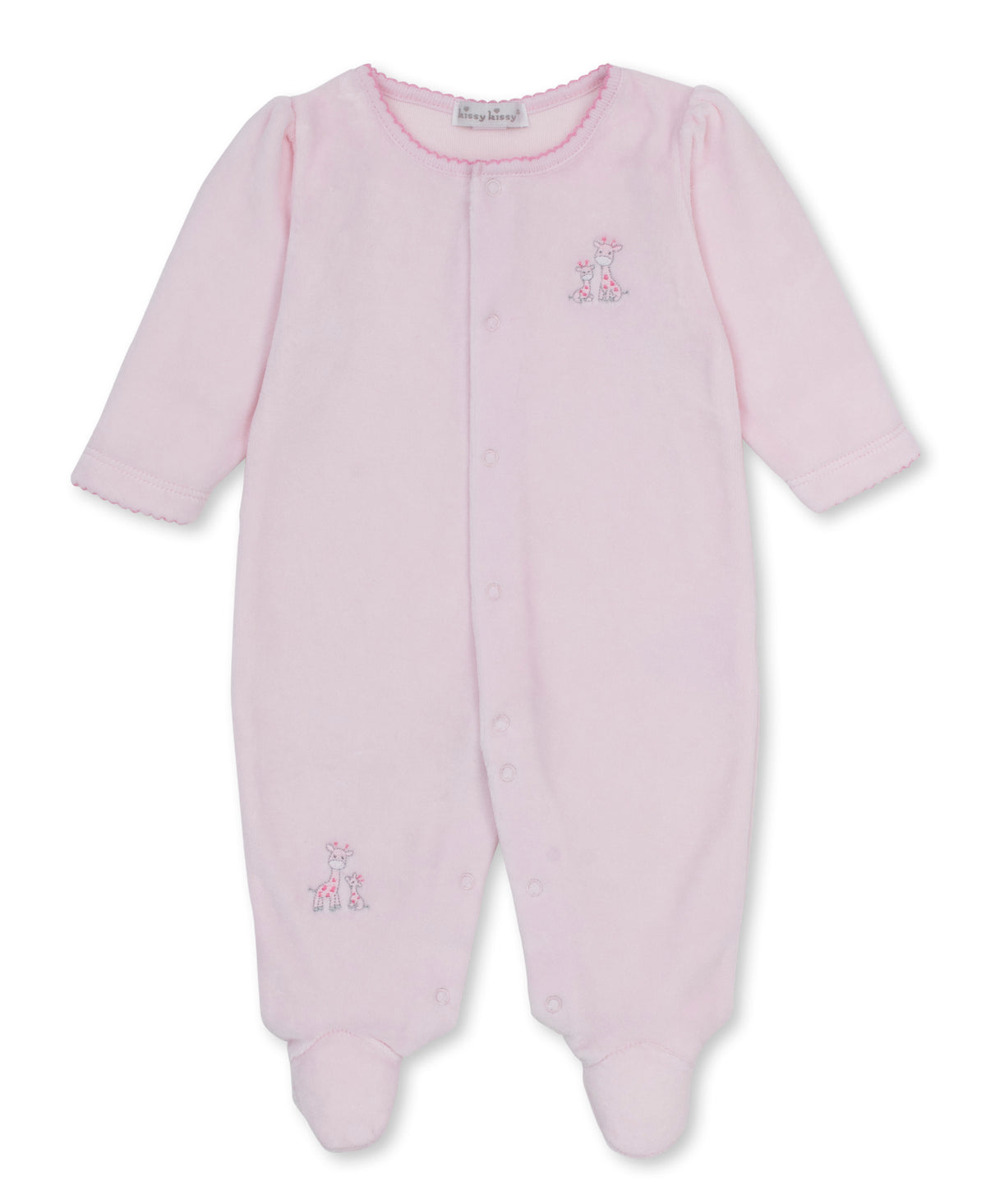 Just Giraffes Velour Footie