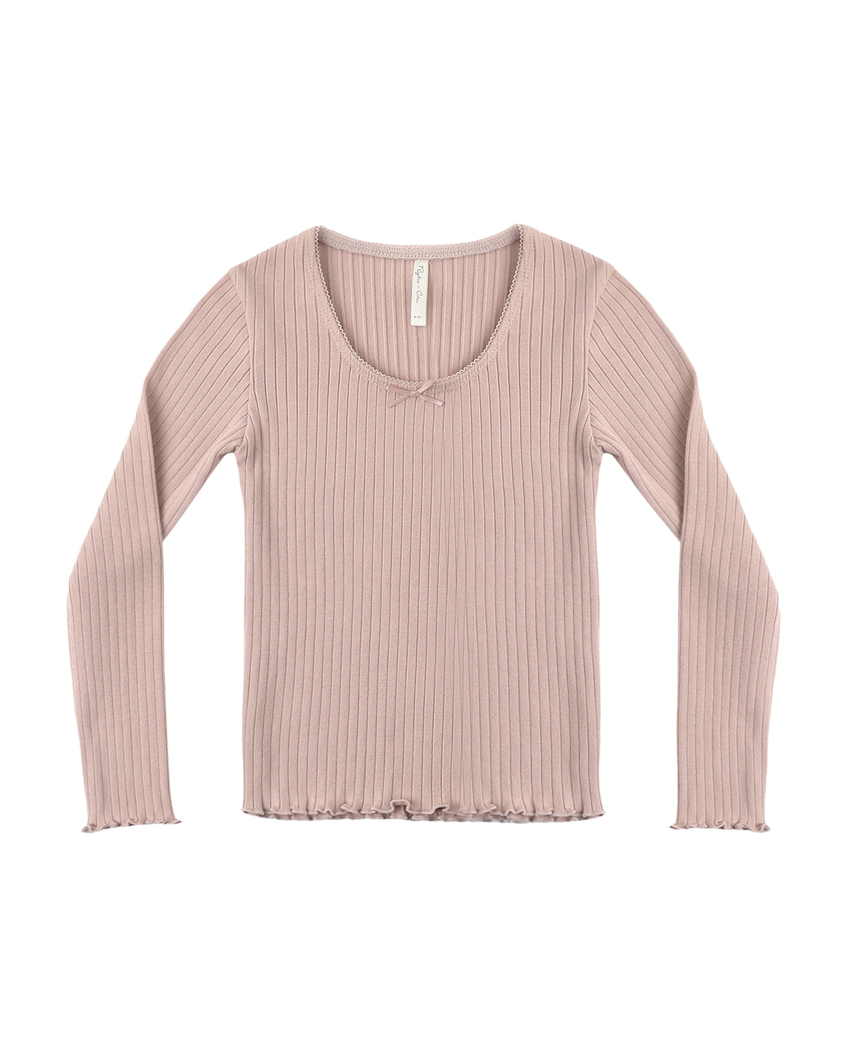 RIBBED LONG SLEEVE || ROSEWOOD