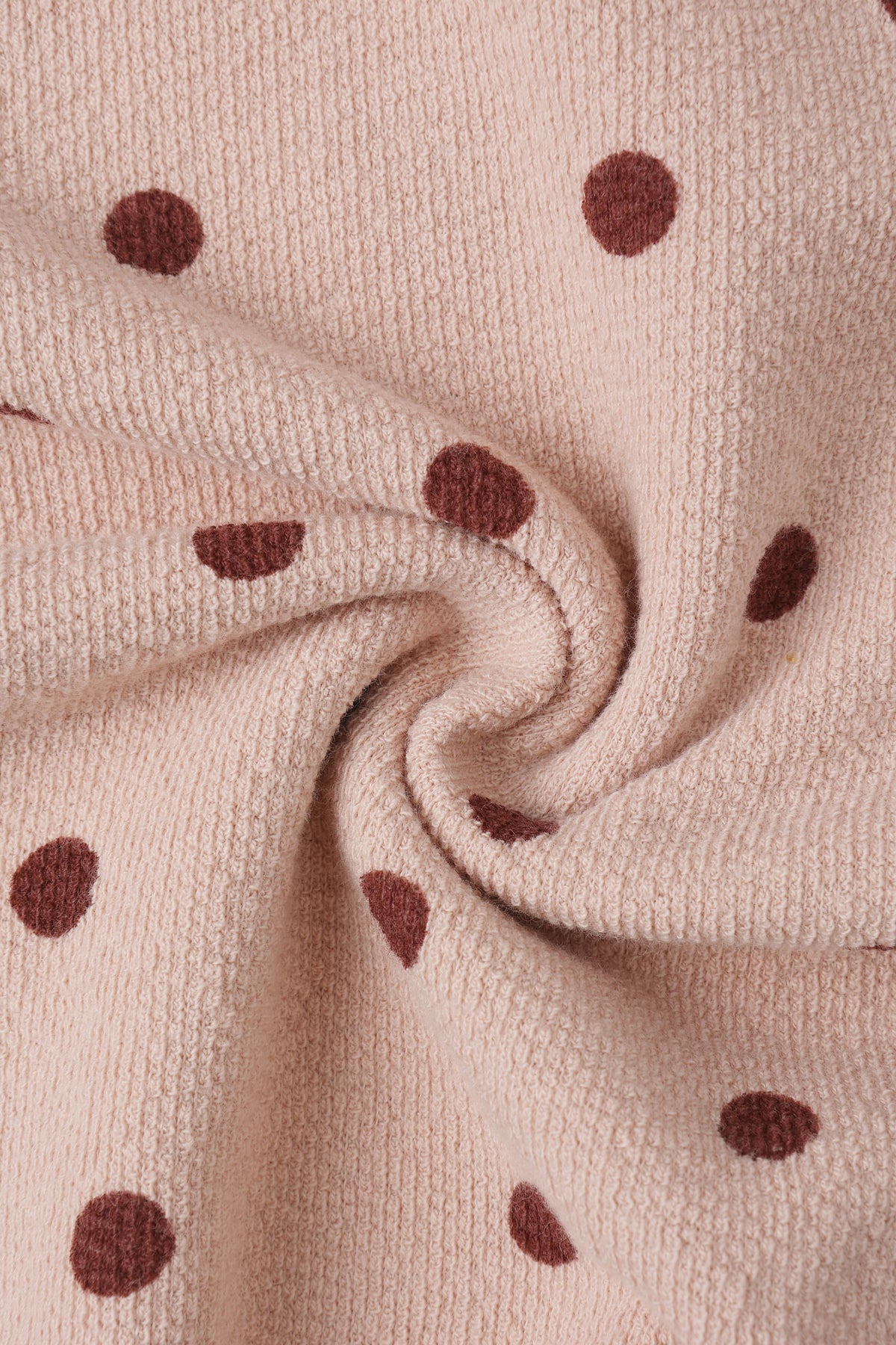 Spongey Knit Set || Polka Dot