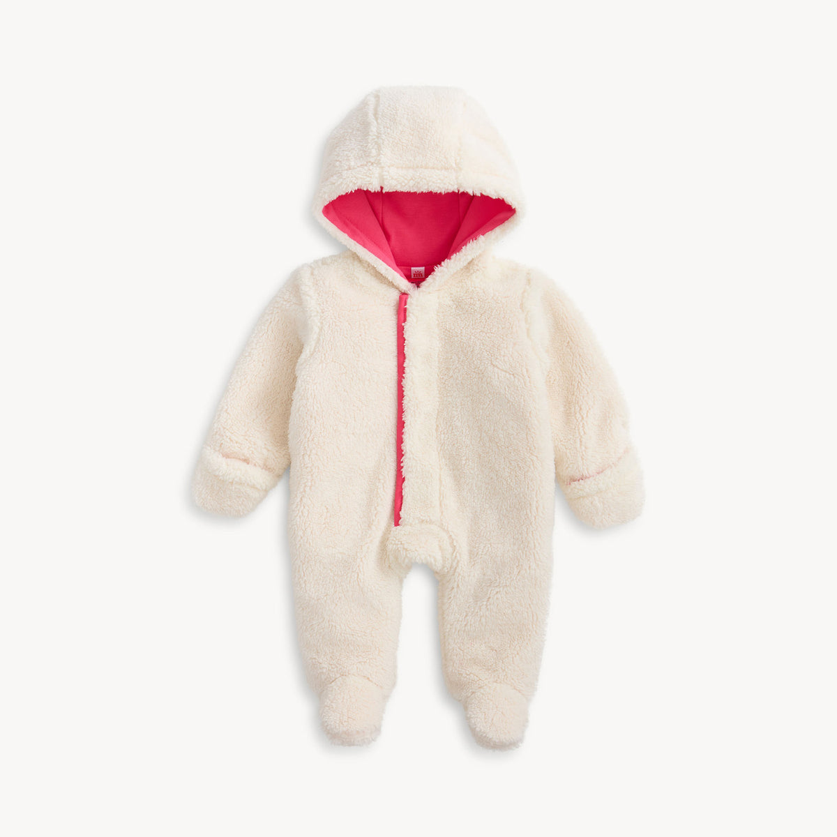 Cream Sherpa Footie