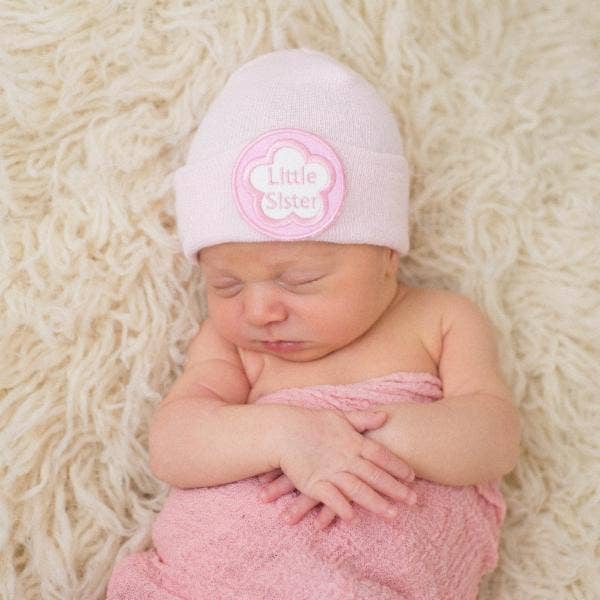 Little Sister Newborn Hospital Hat