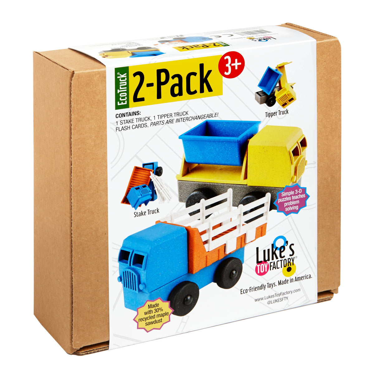 Tipper and Stake Truck 2 Pack